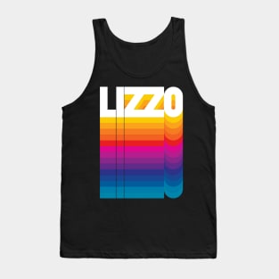 Retro Lizzo Proud Name Personalized Gift Rainbow Style Tank Top